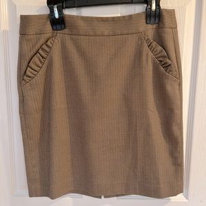 Ann Taylor Loft brown Chevron skirt
